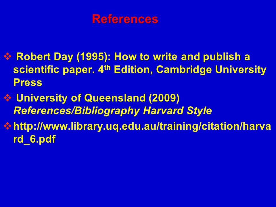 Guidance on scientific writing